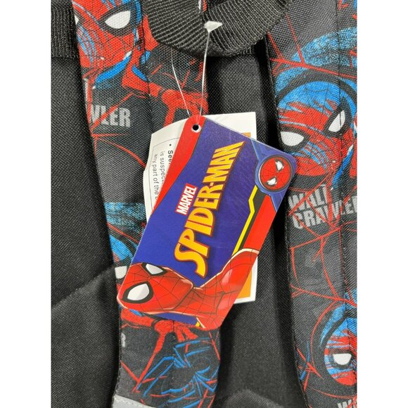 Marvel Spider-Man Raised Mask Light Up 17" Kids School Backpack - Picture 10 of 16